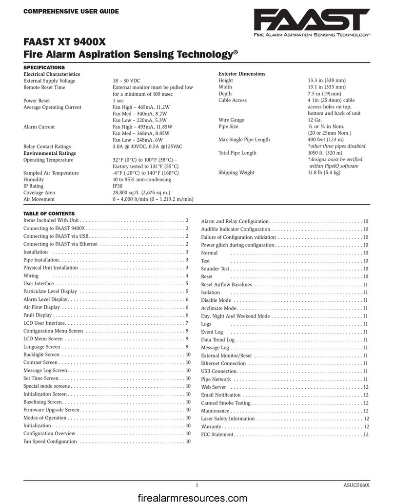 FAAST XT 9400X Comprehensive user's guide