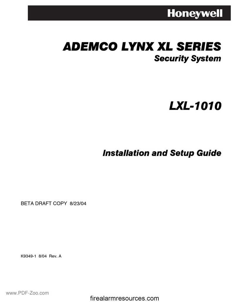 Honeywell ADEMCO LYNX XL Series Assembly instructions