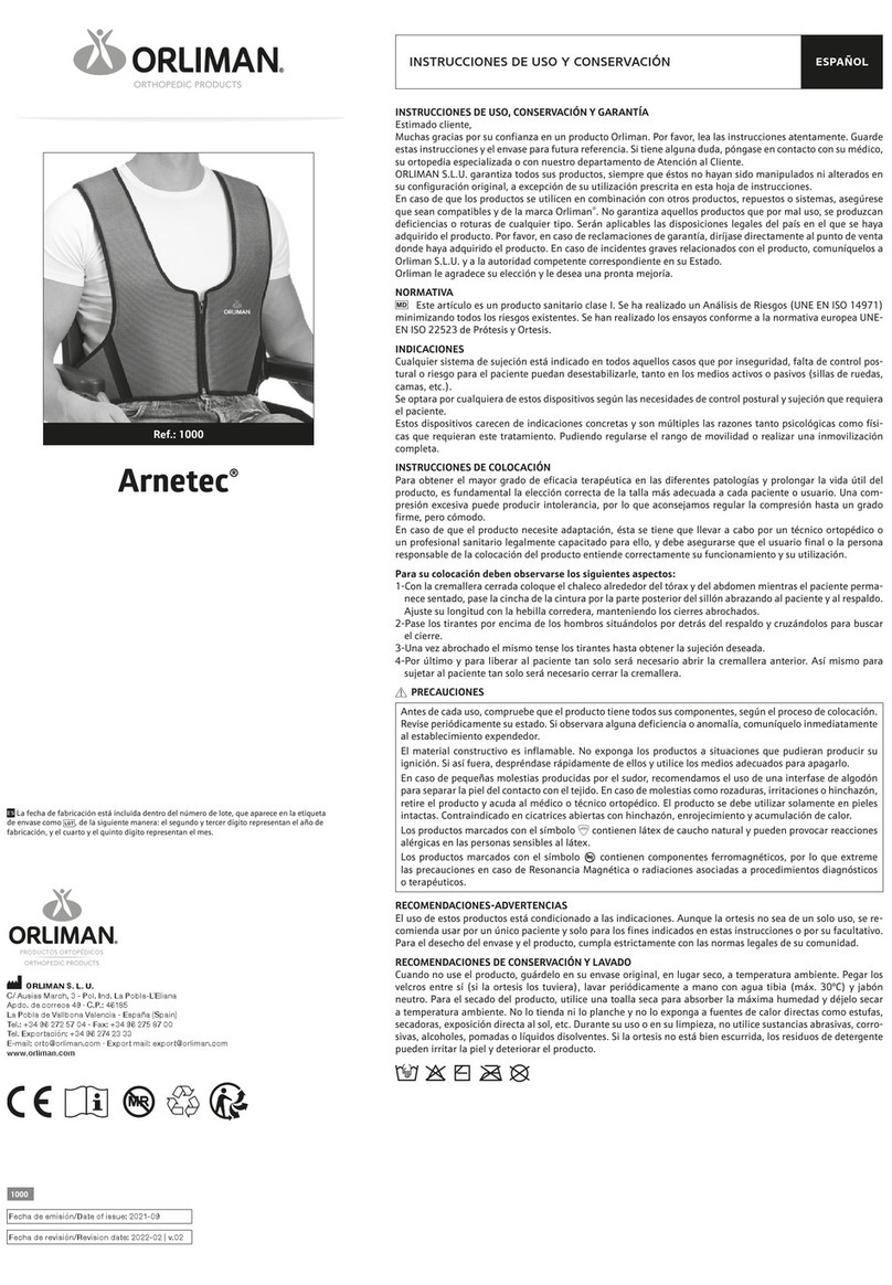 Orliman Arnetec 1000 Operation instructions
