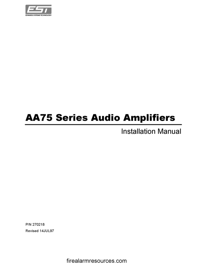 EDWARDS SYSTEMS TECHNOLOGY AA75 Series installation manual