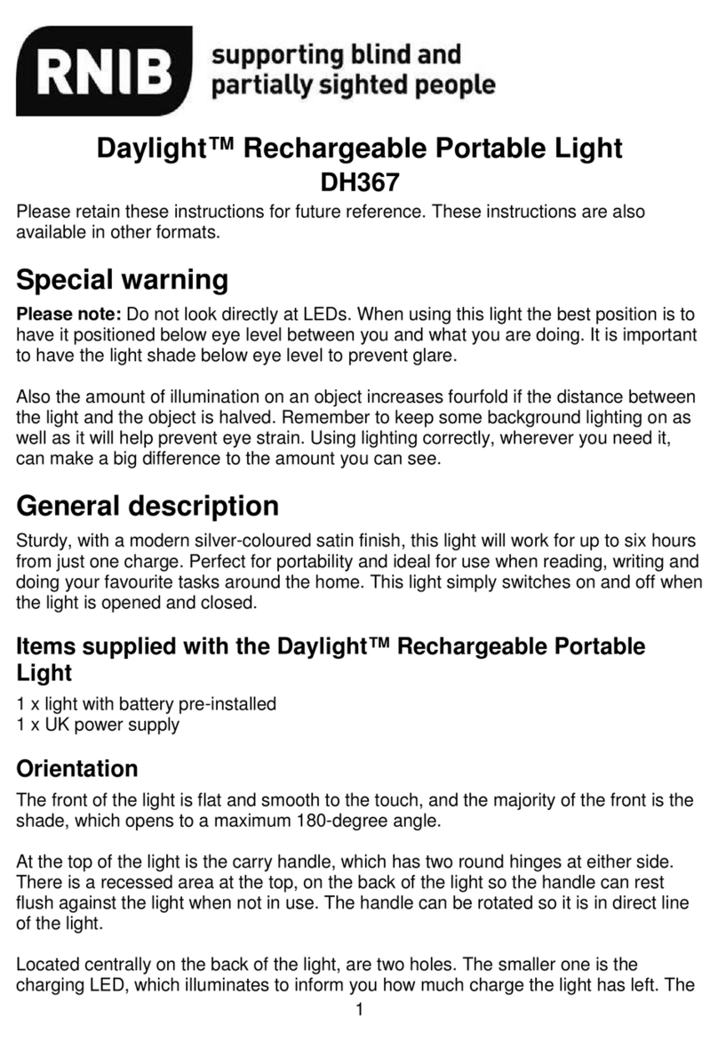 RNIB Daylight DH367 quick start guide