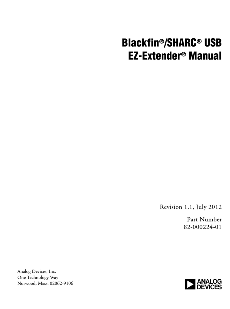Analog Devices Blackfin Audio EZ-Extender manual