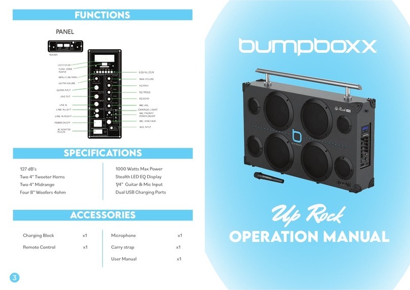 bumpboxx Uprock User manual
