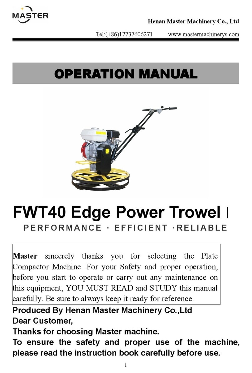 Master FWT40 Operation manual