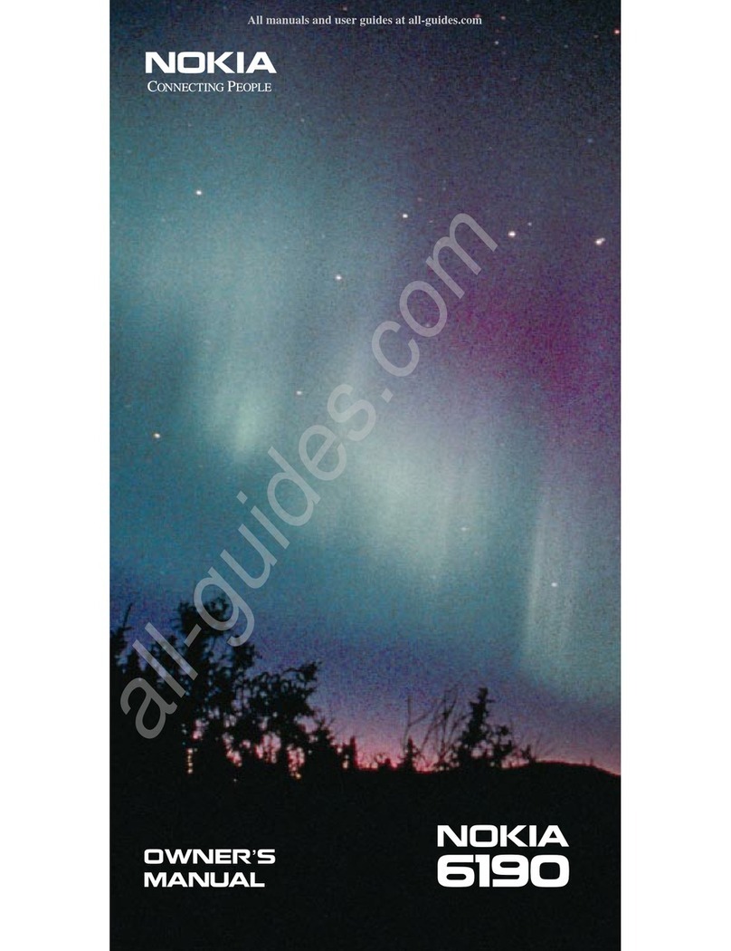 Nokia 6190 User manual Nokia 6190 User manual
