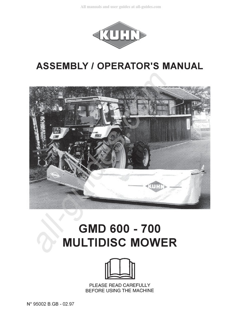 KUHN GMD 600 User manual