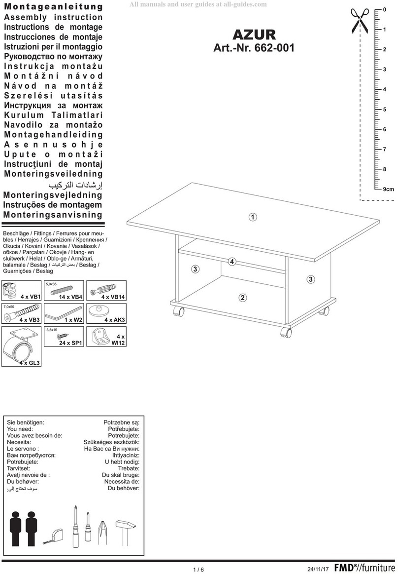 FMD Furniture Azur 662-001 Assembly instruction FMD Furniture Azur 662-001 Assembly instruction