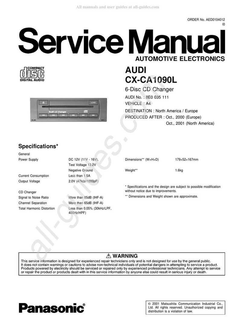 Panasonic CX-CA1090L User manual Panasonic CX-CA1090L User manual