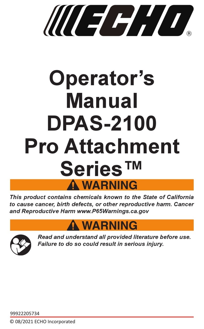 Echo Pro Attachment DPAS-2100 Series User manual