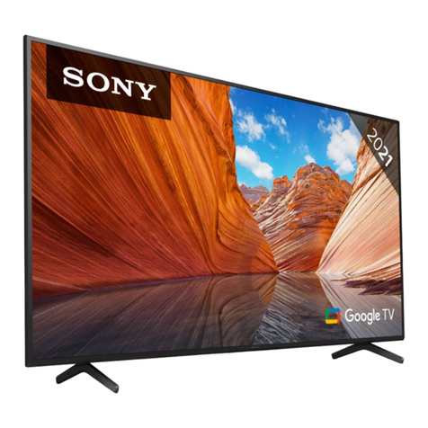 Sony Bravia KD-85X8 J Series User manual Sony Bravia KD-85X8 J Series User manual