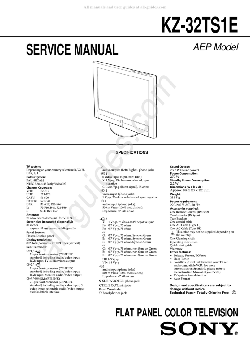 Sony KZ-32TS1E User manual