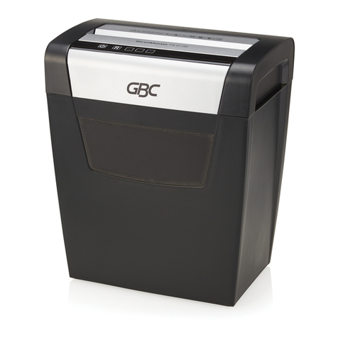 GBC SHREDMASTER PX12-06 User manual