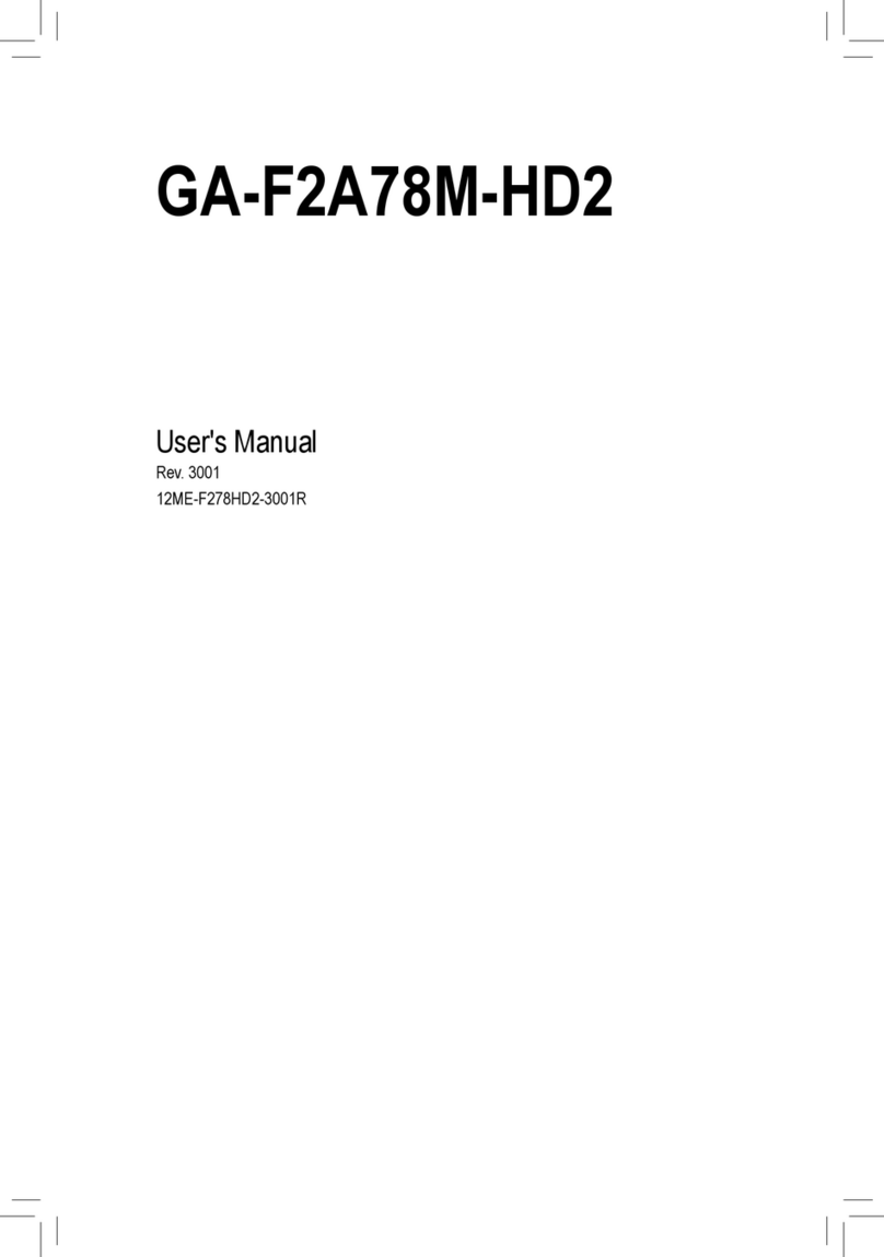Gigabyte GA-F2A78M-HD2 user manual