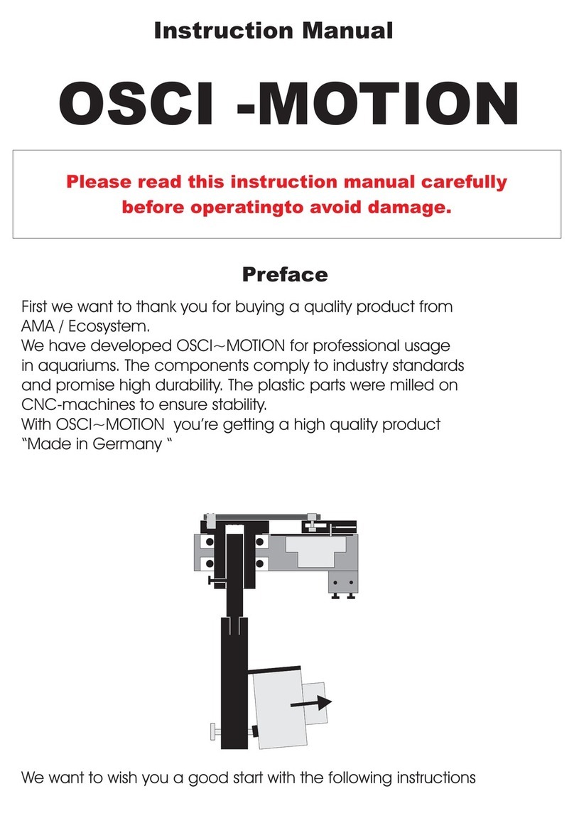 EcoSystem Aquarium AMA OSCI-MOTION instruction manual EcoSystem Aquarium AMA OSCI-MOTION instruction manual