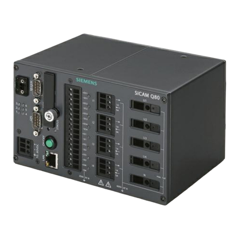 Siemens SICAM Q80 Operating	 instruction