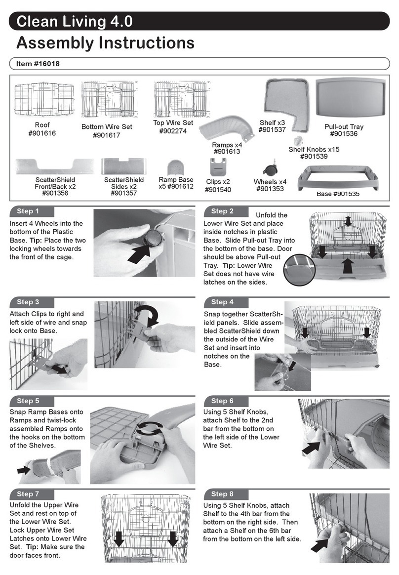 Ware Pet Products Clean Living 4.0 Assembly instructions