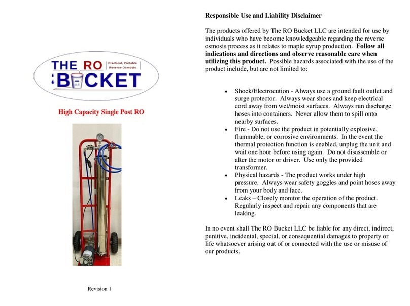RO Bucket Single Post RO manual RO Bucket Single Post RO manual