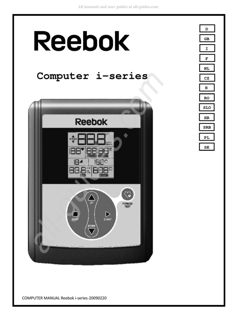 Reebok I SERIES User manual Reebok I SERIES User manual