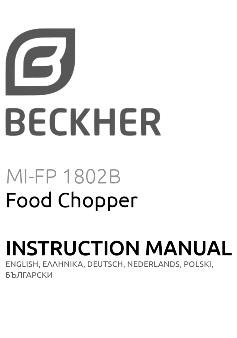 BECKHER MI-FP 1802B instruction manual