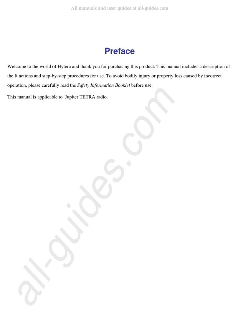 Hytera Jupiter TETRA User manual Hytera Jupiter TETRA User manual