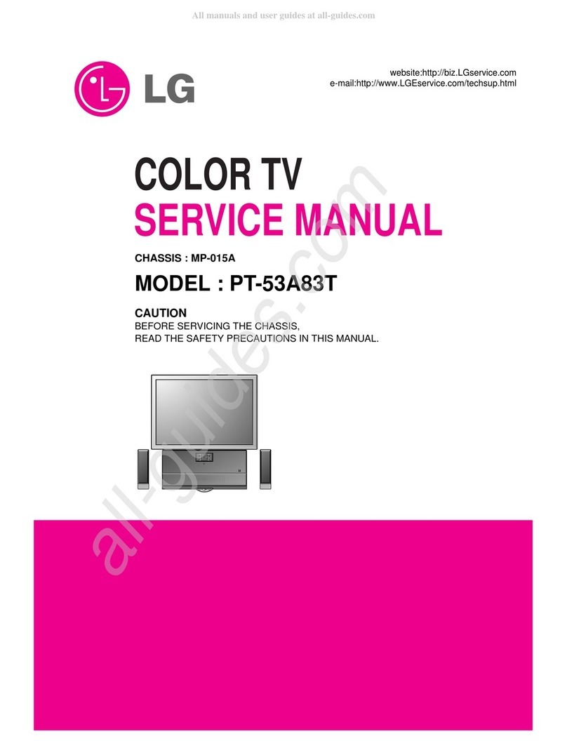 LG PT-53A83T User manual