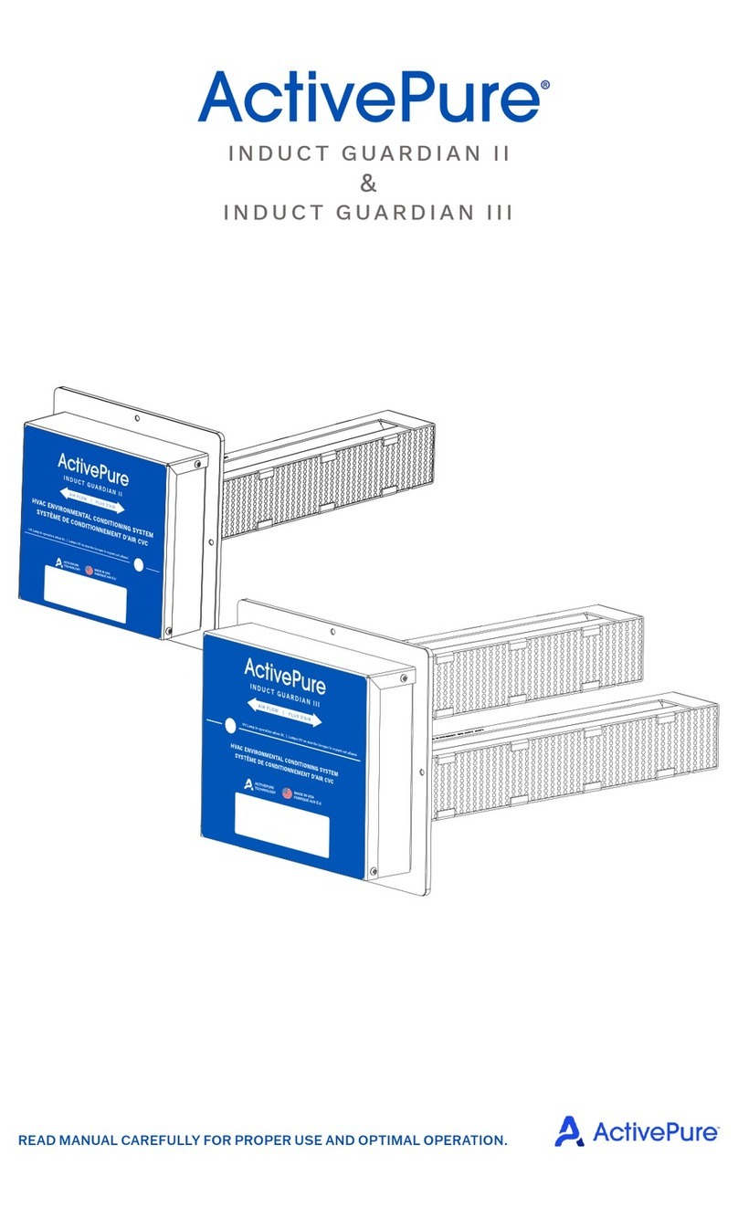 ActivePure INDUCT GUARDIA N II User manual
