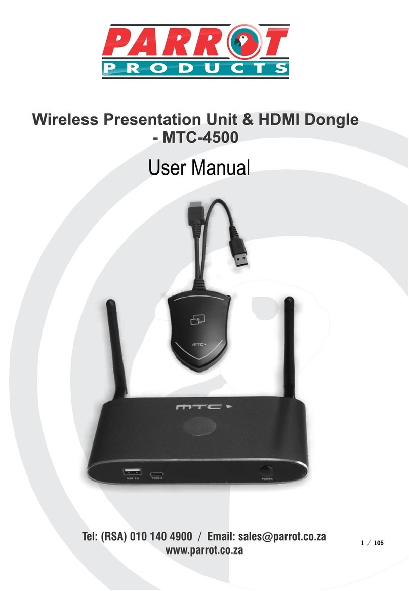 Parrot Products MTC-4500 User manual