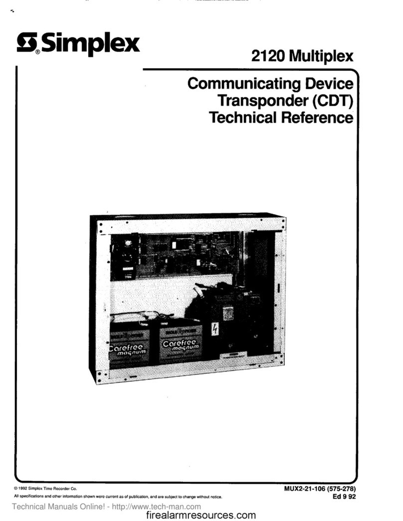 Simplex 2120 Technical reference