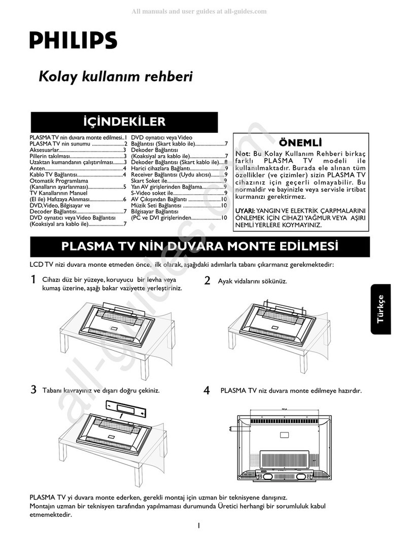 Philips 42PF1000/62 User manual