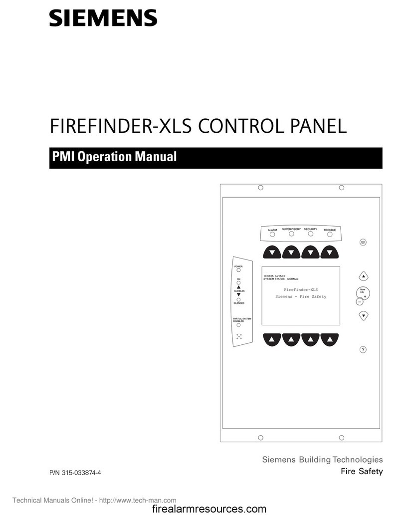 Siemens FIREFINDER-XLS User manual