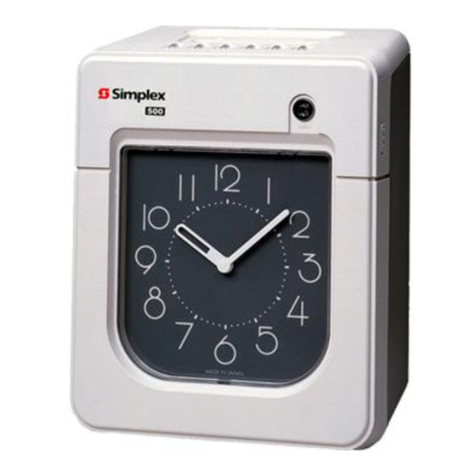 Simplex SIMPLEX 500 User manual Simplex SIMPLEX 500 User manual