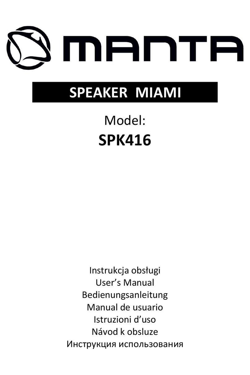 Manta MIAMI SPK416 User manual