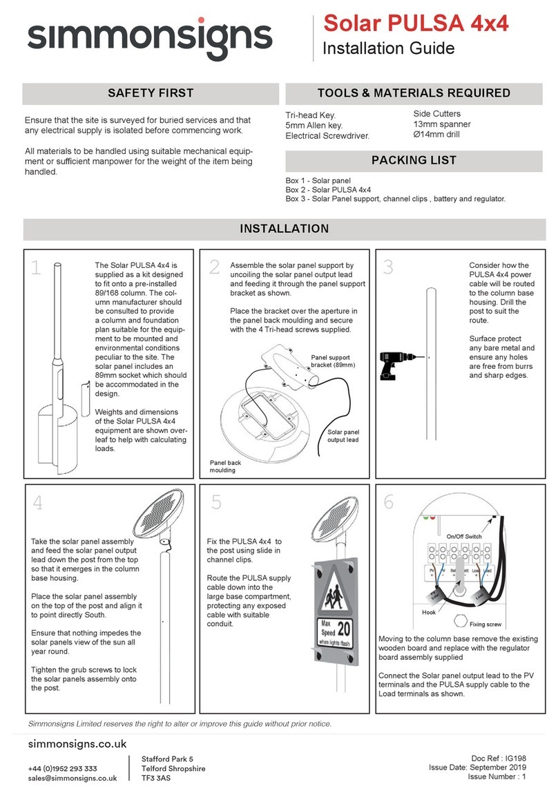 Simmonsigns Solar PULSA installation guide