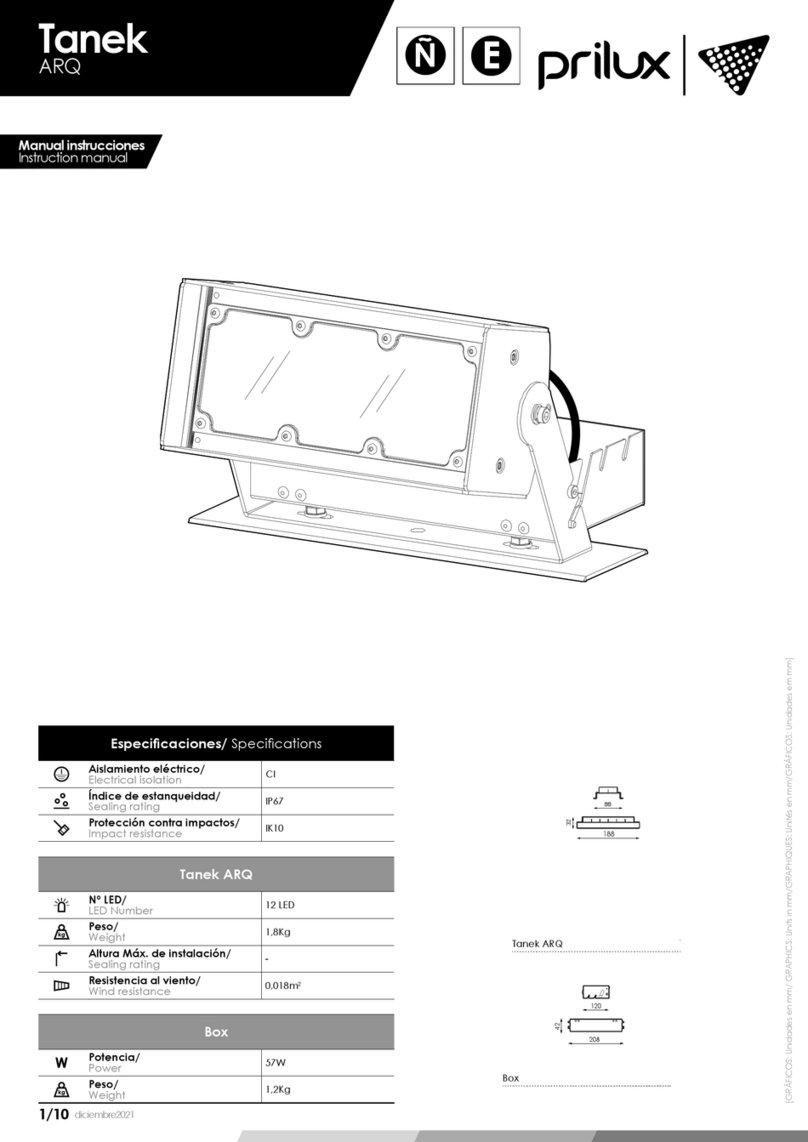 Prilux Tanek ARQ User manual