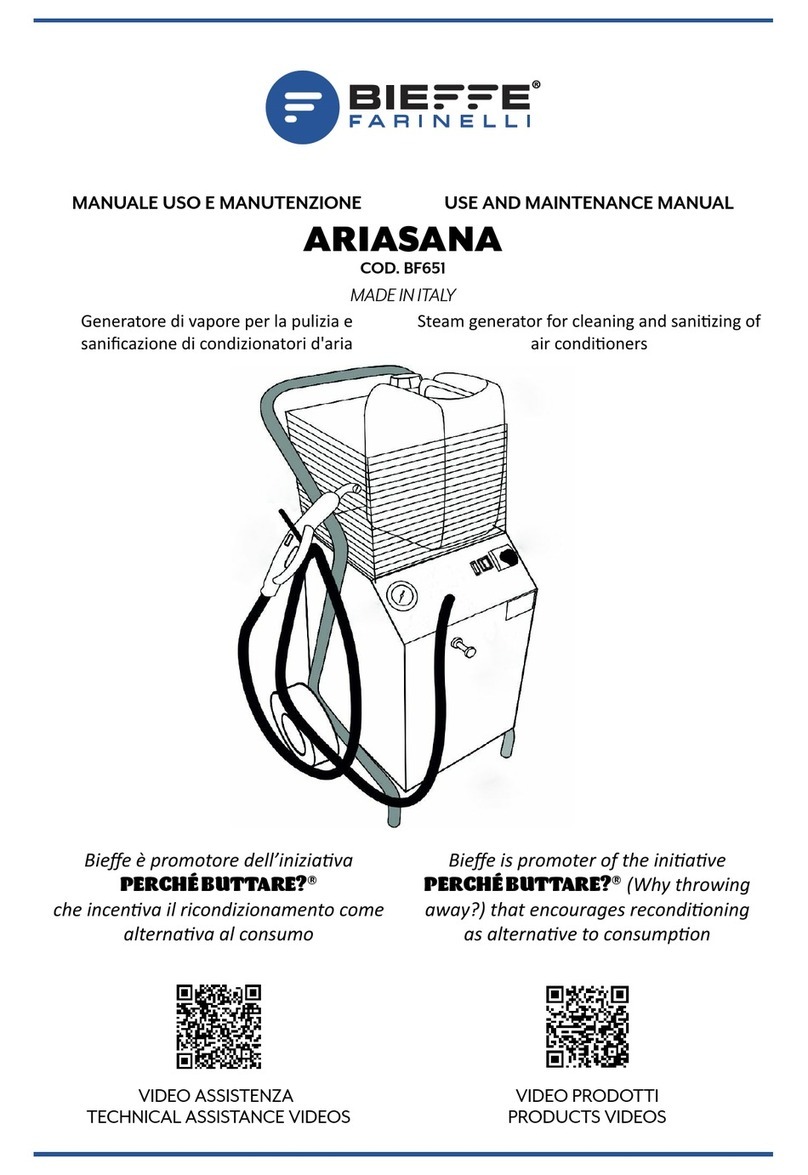 Bieffe ARIASANA BF651 Use and maintenance manual