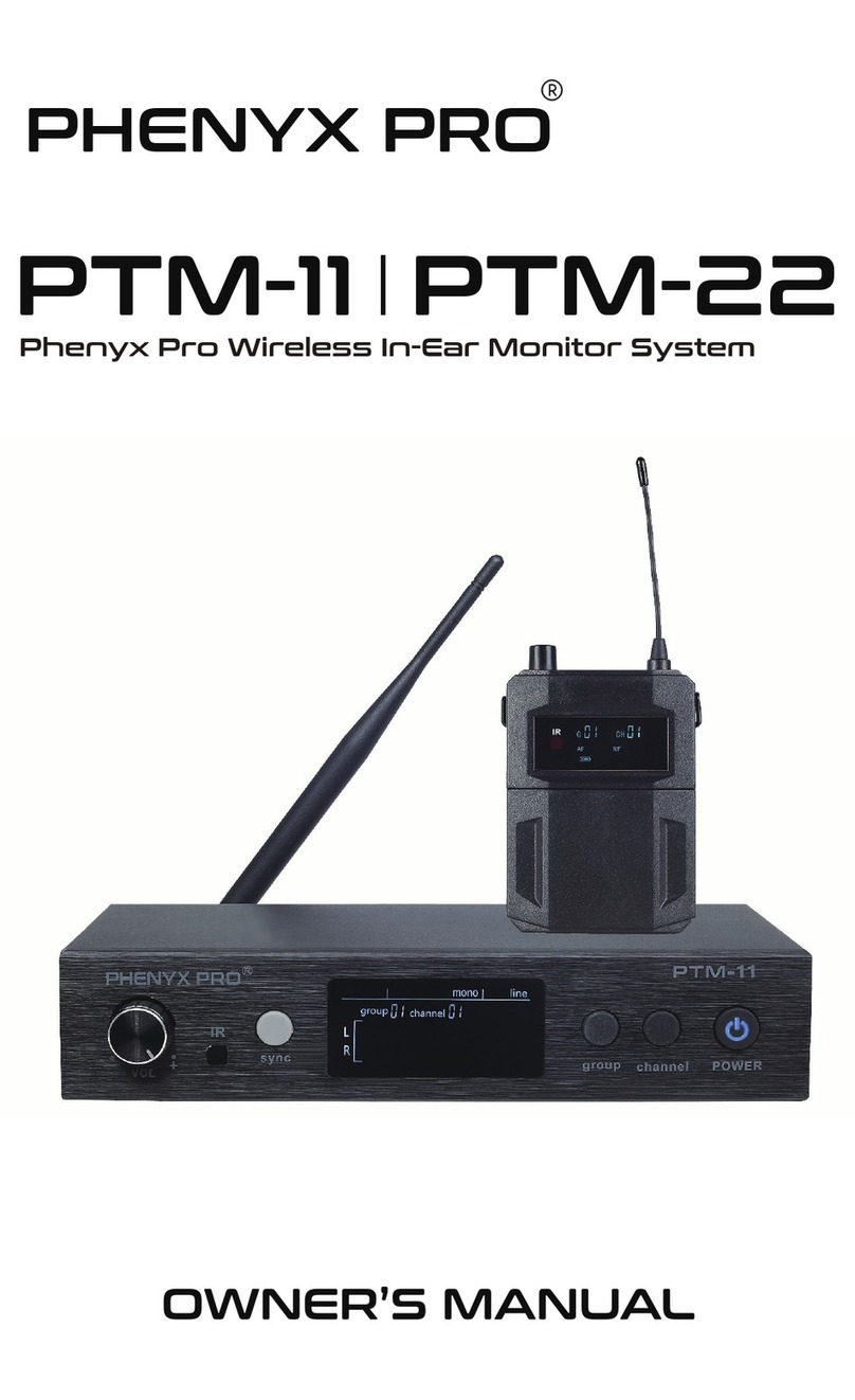 Phenyx PTM-11 User manual