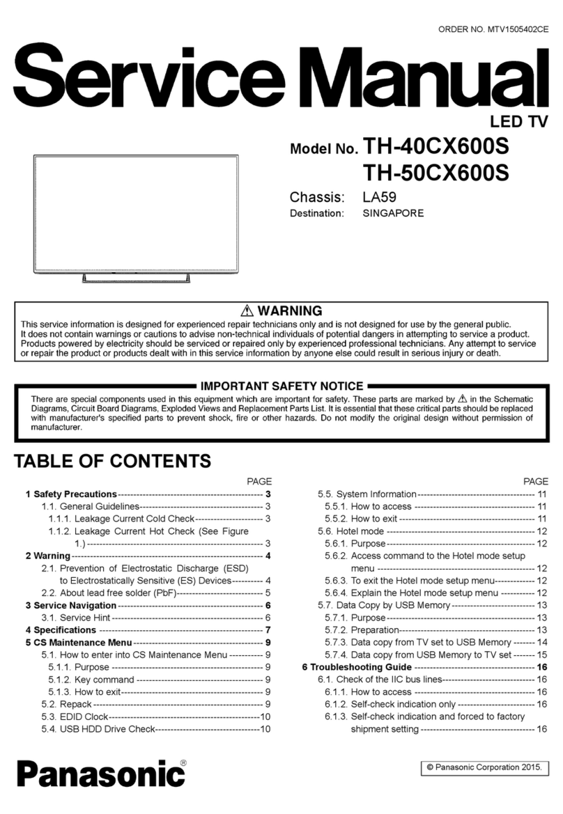 Panasonic TH-40CX600S User manual