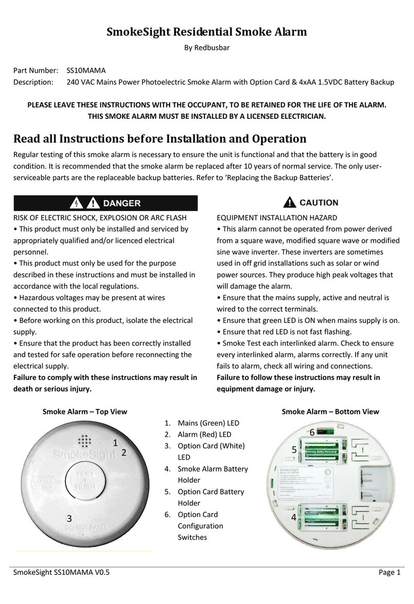 Redbusbar SmokeSight SS10MAMA instruction manual