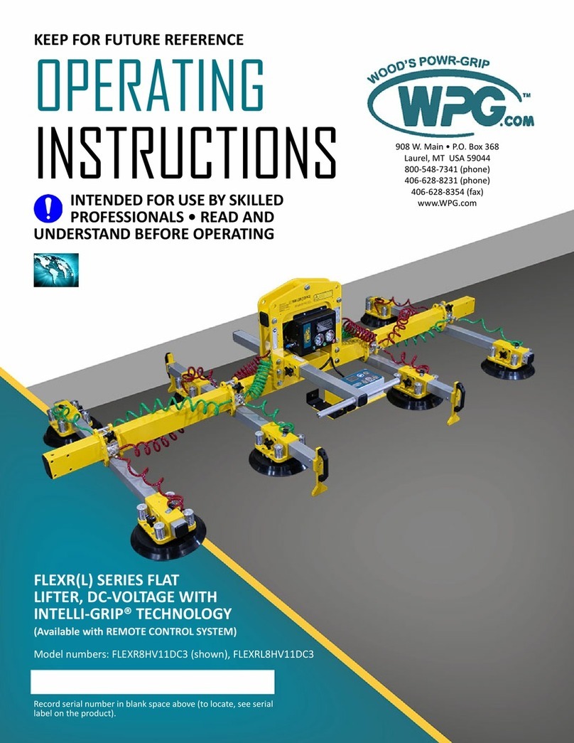WPG FLEXR Series operating instructions