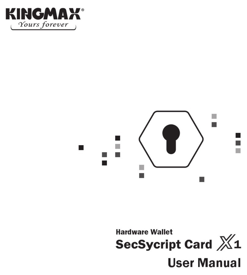 KINGMAX SecSycript Card X1 user manual