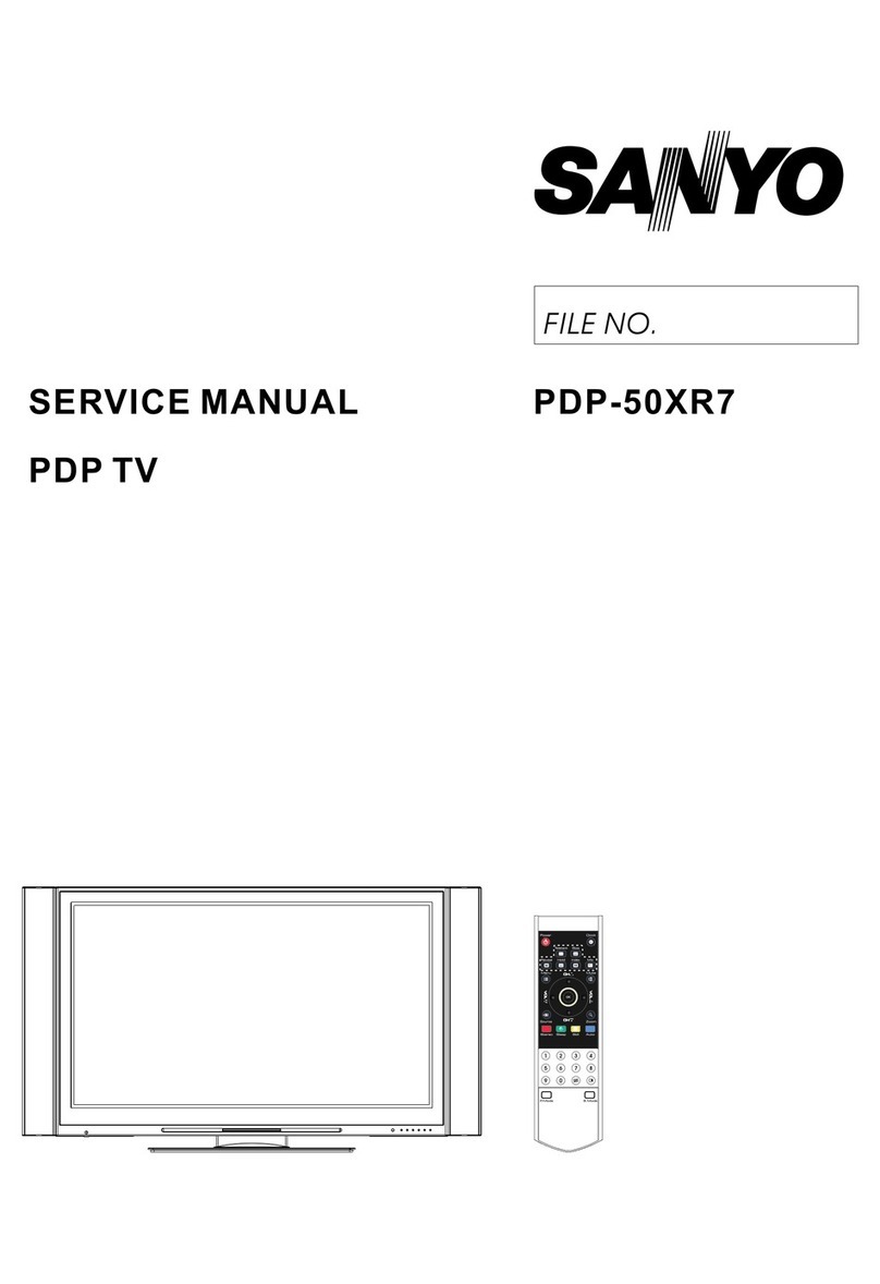 Sanyo PDP-50XR7 Service manual