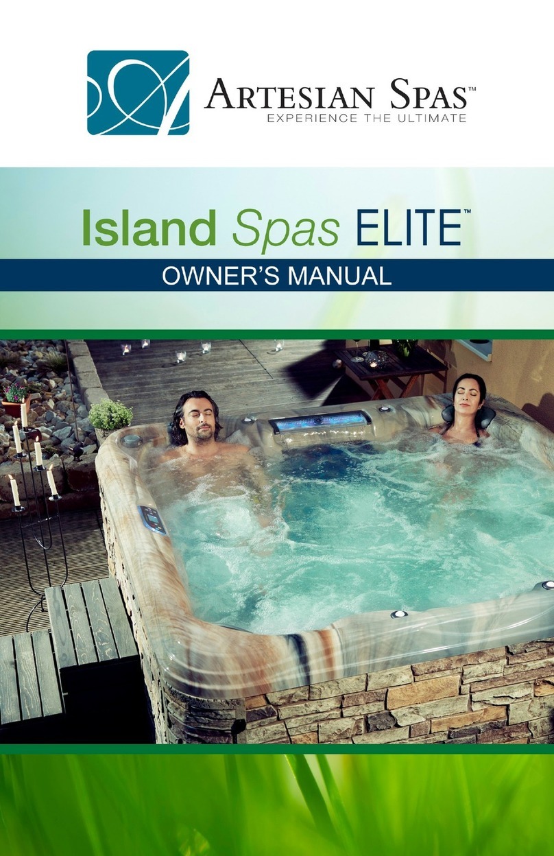 Artesian Spas ISLAND SPAS ELITE Series User manual