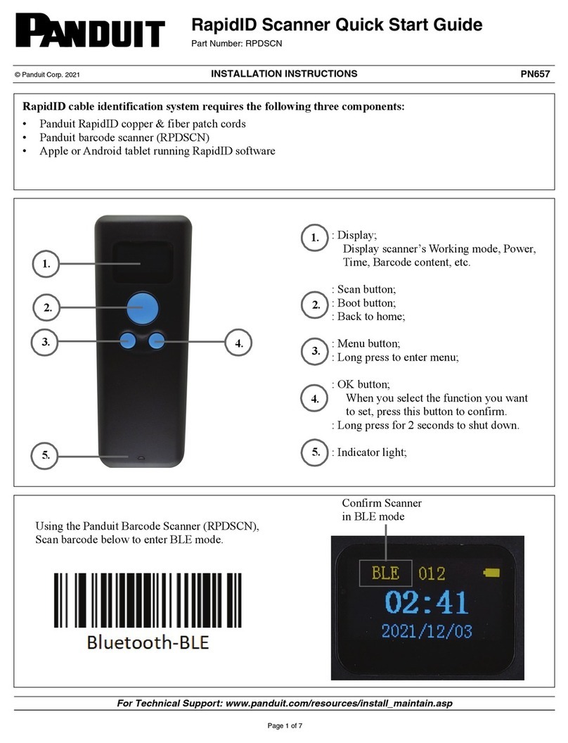 Panduit RapidID RPDSCN quick start guide
