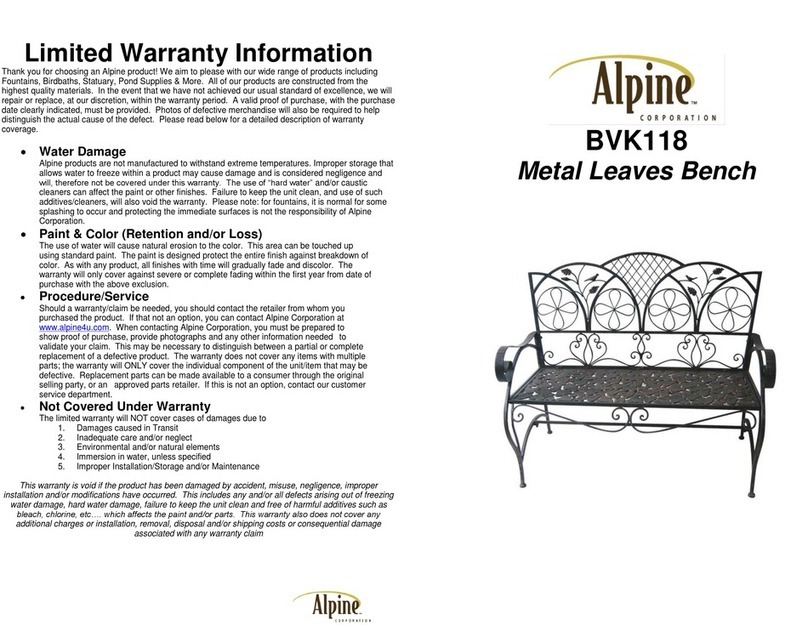 Alpine BVK118 Assembling & Using Your Product Alpine BVK118 Assembling & Using Your Product