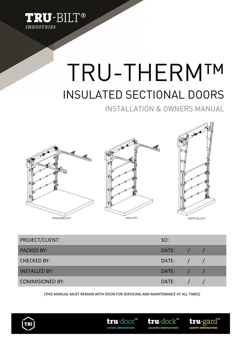 TBI TRU-THERM Installation & owner's manual