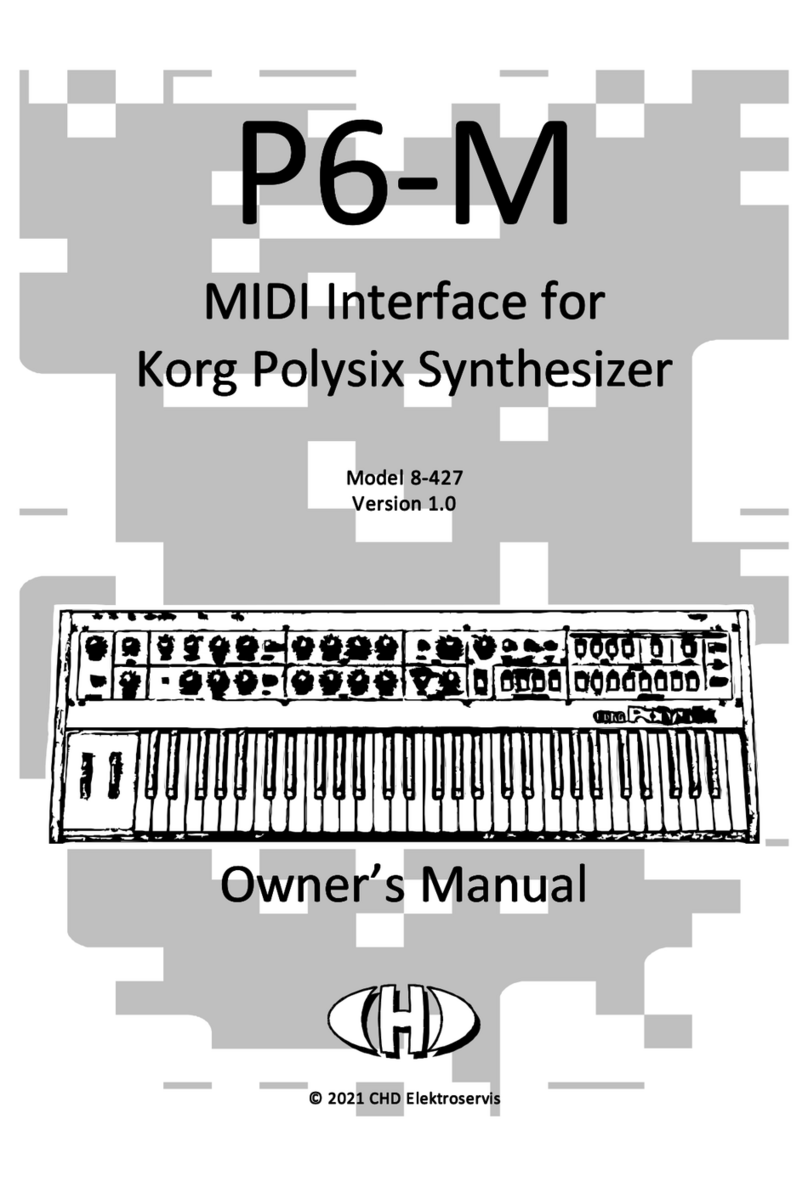 CHD P6-M owner's manual