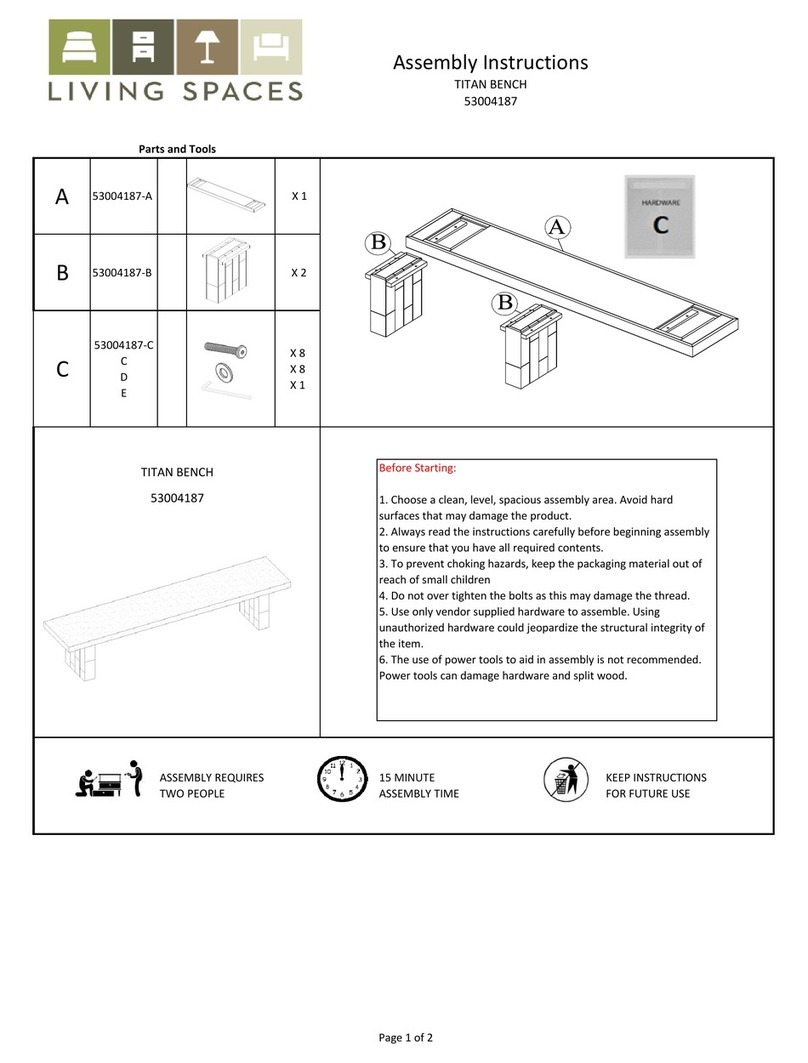 Living Spaces 53004187 User manual