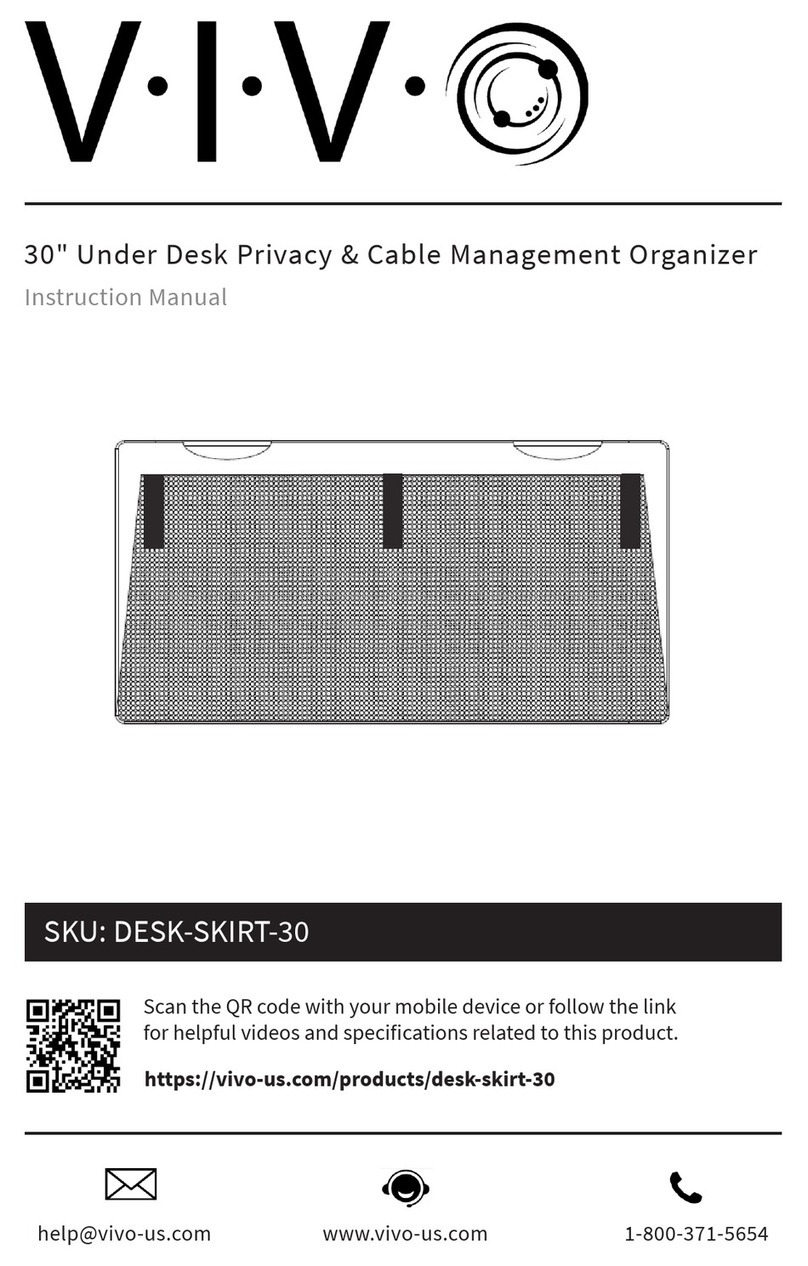 Vivo DESK-SKIRT-30 instruction manual Vivo DESK-SKIRT-30 instruction manual