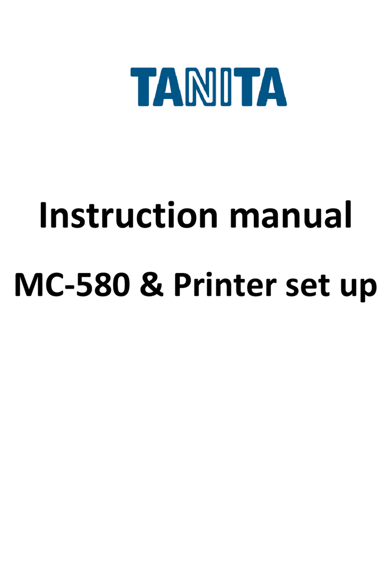 Tanita MC-580 User manual