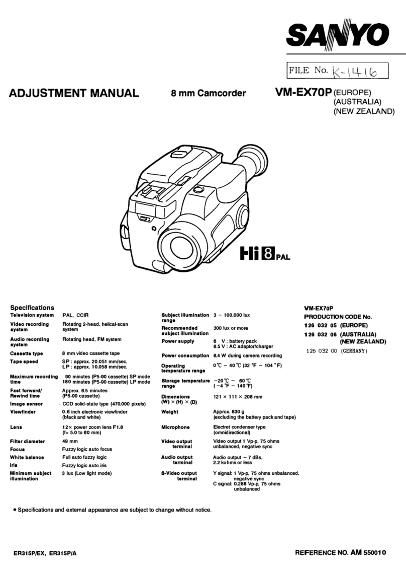 Sanyo VM-EX70P Guide